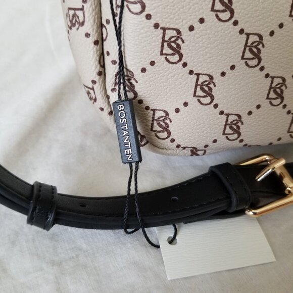 NWT! Bostanten Brown/Beige Cell Purse/Crossbody/Shoulder Bag with Adjust. Strap - Picture 6 of 13